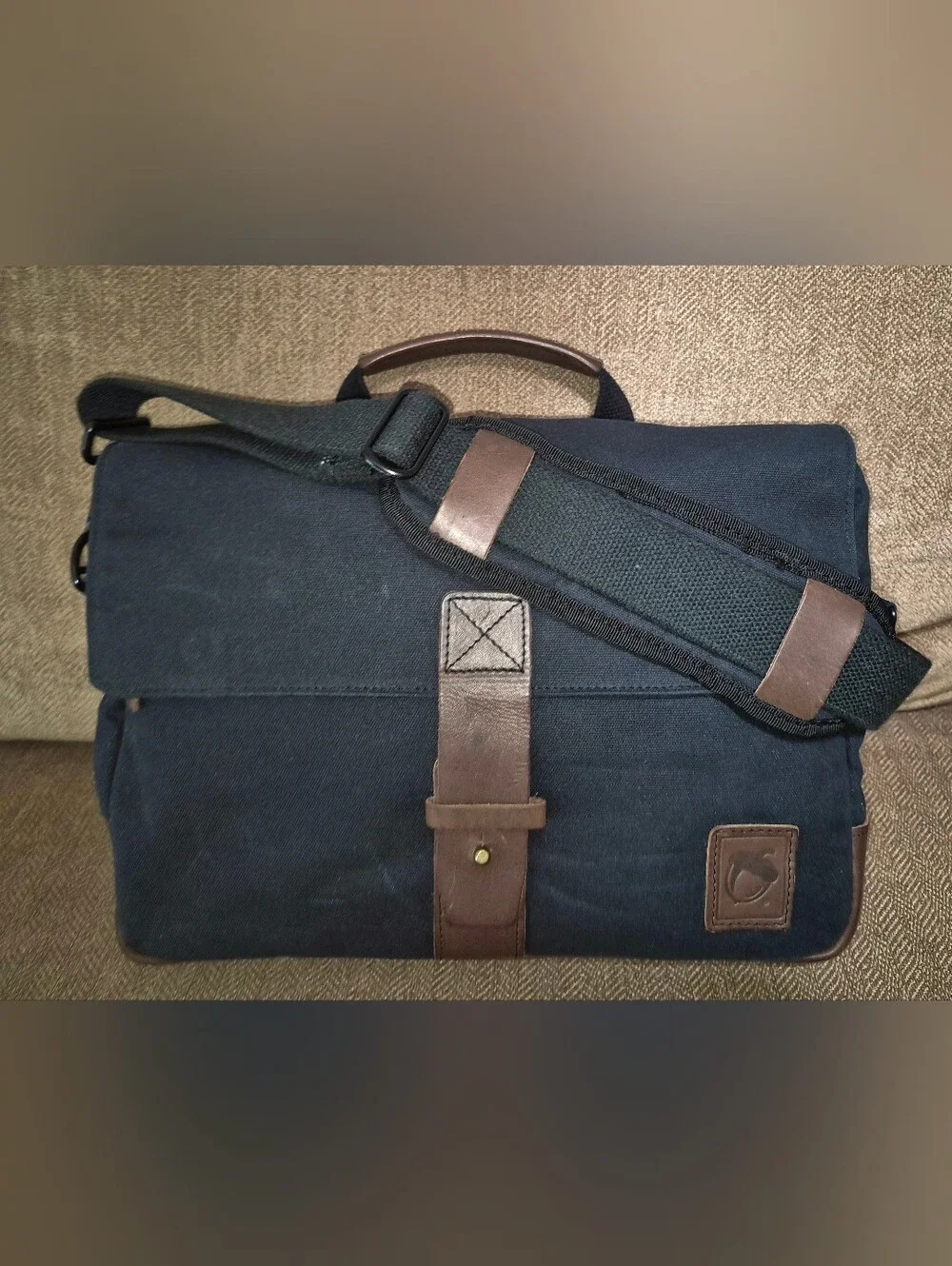 Mint! NutSac 13 Satchel-Pro Waxed Canvas Leather Messenger Men's Bag USA Made!